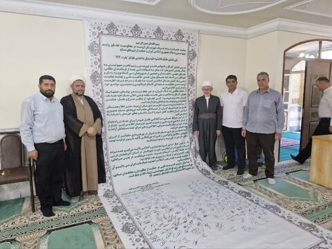 تصاویر/ امضای بیانیه محکومیت تجاوزات رژیم صهیونیستی و حمایت از رهبر انقلاب و نیروهای نظامی در نماز جمعه های اهل سنت آذربایجان غربی