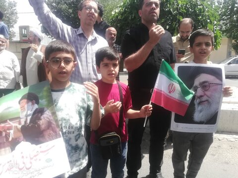 تصاویر/حضور مردم انقلابی شهرستان آشتیان در راهپیمایی جمعه های خشم و نصر