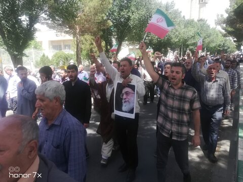 تصاویر/حضور مردم انقلابی شهرستان آشتیان در راهپیمایی جمعه های خشم و نصر
