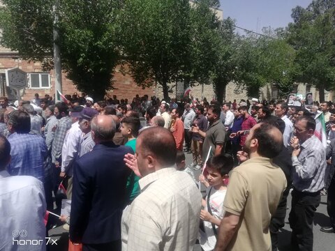 تصاویر/حضور مردم انقلابی شهرستان آشتیان در راهپیمایی جمعه های خشم و نصر