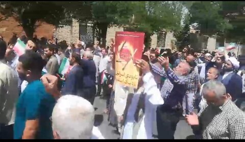 تصاویر/حضور مردم انقلابی شهرستان آشتیان در راهپیمایی جمعه های خشم و نصر