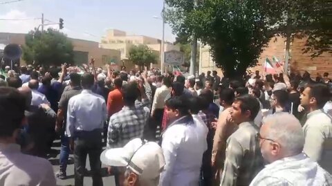 تصاویر/حضور مردم انقلابی شهرستان آشتیان در راهپیمایی جمعه های خشم و نصر