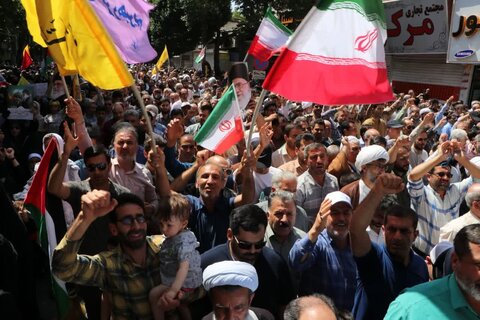 تصاویر / حضور پرشور مردم قزوین  در راهپیمایی جمعه «خشم ونصر »