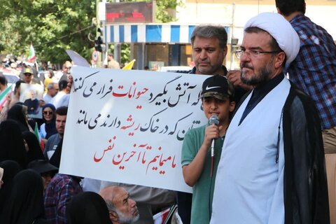 تصاویر / حضور پرشور مردم قزوین  در راهپیمایی جمعه «خشم ونصر »