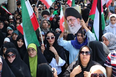 تصاویر / حضور پرشور مردم قزوین  در راهپیمایی جمعه «خشم ونصر »