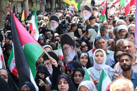 تصاویر / حضور پرشور مردم قزوین  در راهپیمایی جمعه «خشم ونصر »