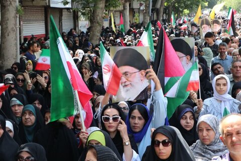 تصاویر / حضور پرشور مردم قزوین  در راهپیمایی جمعه «خشم ونصر »