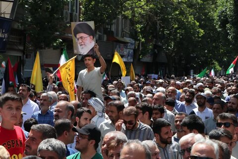 تصاویر / حضور پرشور مردم قزوین  در راهپیمایی جمعه «خشم ونصر »