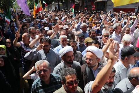 تصاویر / حضور پرشور مردم قزوین  در راهپیمایی جمعه «خشم ونصر »