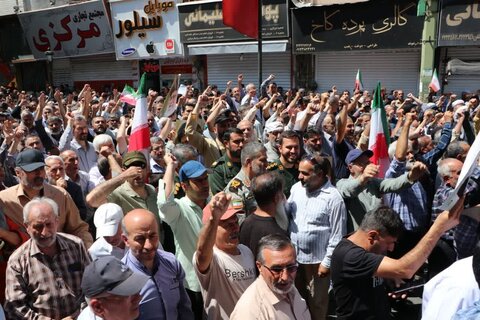 تصاویر / حضور پرشور مردم قزوین  در راهپیمایی جمعه «خشم ونصر »