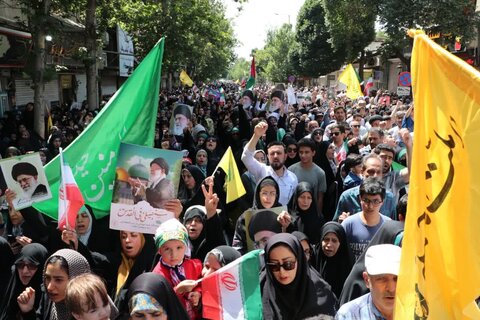 تصاویر / حضور پرشور مردم قزوین  در راهپیمایی جمعه «خشم ونصر »