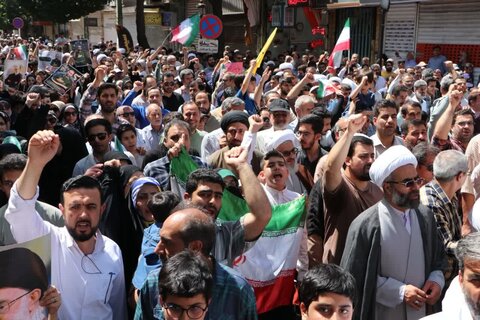 تصاویر / حضور پرشور مردم قزوین  در راهپیمایی جمعه «خشم ونصر »