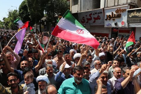 تصاویر / حضور پرشور مردم قزوین  در راهپیمایی جمعه «خشم ونصر »