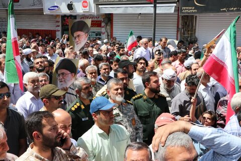 تصاویر / حضور پرشور مردم قزوین  در راهپیمایی جمعه «خشم ونصر »