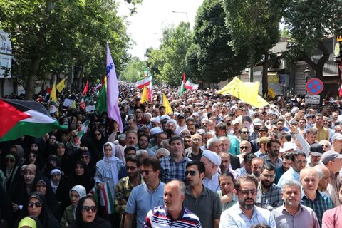 تصاویر / حضور پرشور مردم قزوین  در راهپیمایی جمعه «خشم ونصر »