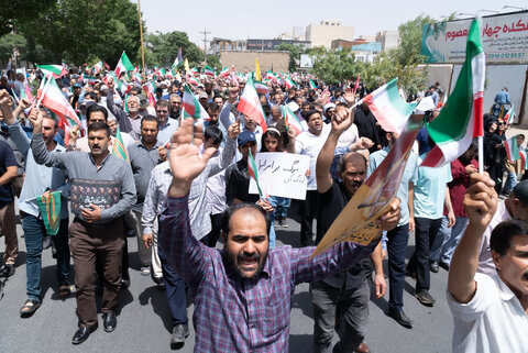 تصاویر/شکوه حضور مردم اراک در راهپیمایی خشم