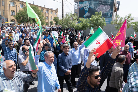 تصاویر/شکوه حضور مردم اراک در راهپیمایی خشم