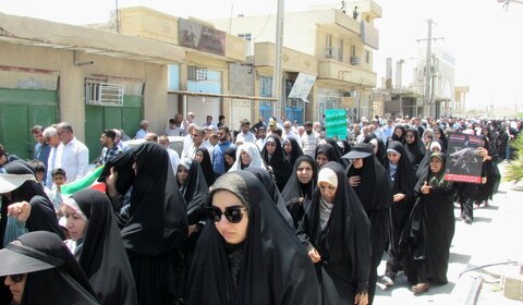 تصاویر/ راهپیمایی خشم و نصر در بندر دیر