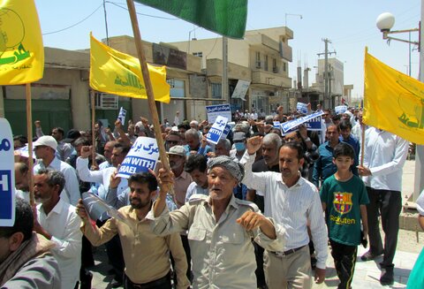 تصاویر/ راهپیمایی خشم و نصر در بندر دیر