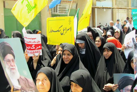 تصاویر/ راهپیمایی خشم و نصر در بندر دیر