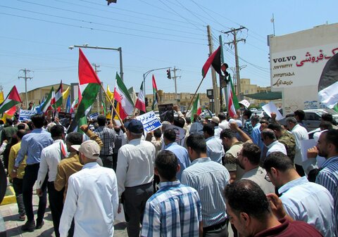 تصاویر/ راهپیمایی خشم و نصر در بندر دیر