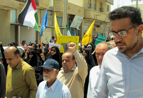 تصاویر/ راهپیمایی خشم و نصر در بندر دیر