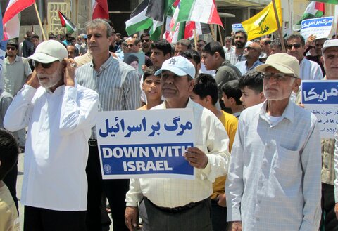 تصاویر/ راهپیمایی خشم و نصر در بندر دیر