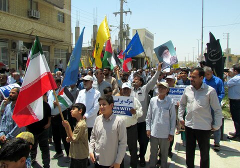 تصاویر/ راهپیمایی خشم و نصر در بندر دیر