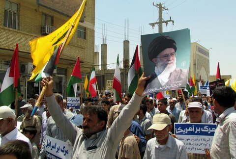 تصاویر/ راهپیمایی خشم و نصر در بندر دیر