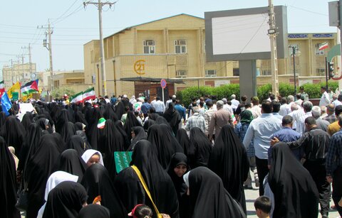 تصاویر/ راهپیمایی خشم و نصر در بندر دیر