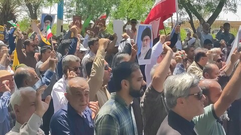تصاویر/حماسه حضور مردم ماهشهر در راهپیمایی جمعه خشم و نصر
