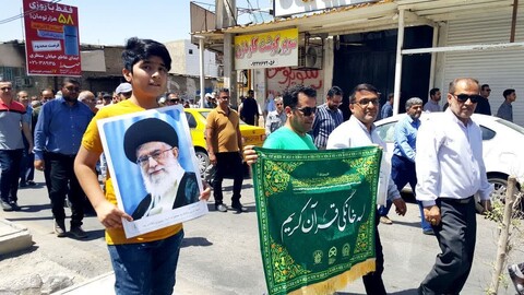 تصاویر/راهپیمایی شکوهمند نصر و خشم مردم شریف بهبهان