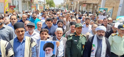 تصاویر/خروش پرشور مردم ولایتمدار لالی در جمعه خشم و نصر