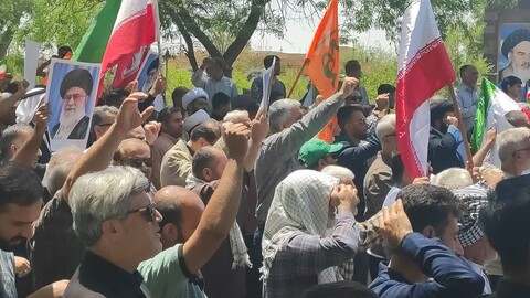 تصاویر/خروش پرشور مردم ولایتمدار لالی در جمعه خشم و نصر