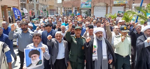 تصاویر/خروش پرشور مردم ولایتمدار لالی در جمعه خشم و نصر