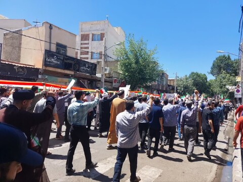 تصاویر/ راهپیمایی جمعه های نصر و خشم در میانه