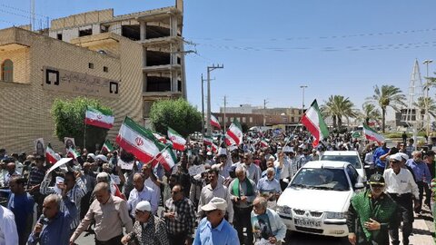 تصاویر/ راهپیمایی خشم و نصر در بندر دیلم