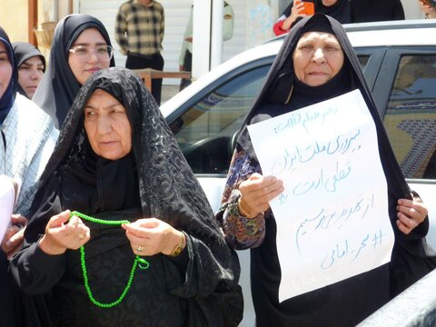 تصاویر/  برگزاری راهپیمایی  انزجار از رژیم صهیونیستی در شهرستان ابدانان