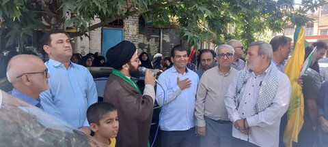 تصاویر/  برگزاری راهپیمایی  انزجار از رژیم صهیونیستی در شهرستان ابدانان