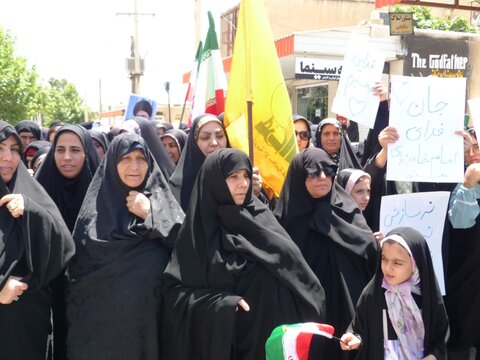 تصاویر/  برگزاری راهپیمایی  انزجار از رژیم صهیونیستی در شهرستان ابدانان