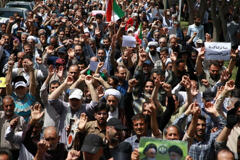 تصاویر / تشییع پیکر مطهر11 شهید تجاوز رژیم صهیونیستی  در اصفهان