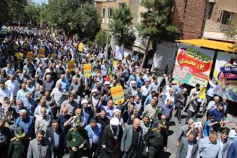 تصاویر/ راهپیمایی جمعه های نصر و خشم در آذرشهر