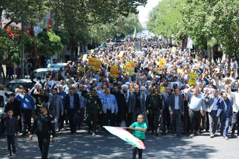 تصاویر/ راهپیمایی جمعه های نصر و خشم در آذرشهر