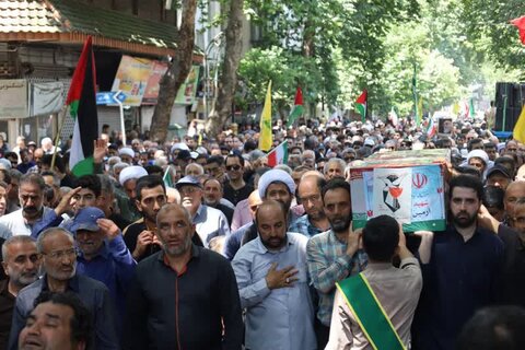 حضور اساتید ، طلاب و مبلغین شرق مازندران در راهپیمایی جمعه های خشم و نصر) و مراسم تشییع شهدای عزت و اقتدار