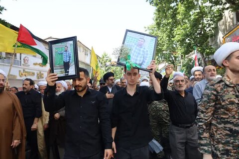 حضور اساتید ، طلاب و مبلغین شرق مازندران در راهپیمایی جمعه های خشم و نصر) و مراسم تشییع شهدای عزت و اقتدار