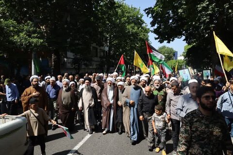 حضور اساتید ، طلاب و مبلغین شرق مازندران در راهپیمایی جمعه های خشم و نصر) و مراسم تشییع شهدای عزت و اقتدار