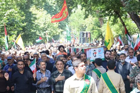 حضور اساتید ، طلاب و مبلغین شرق مازندران در راهپیمایی جمعه های خشم و نصر) و مراسم تشییع شهدای عزت و اقتدار