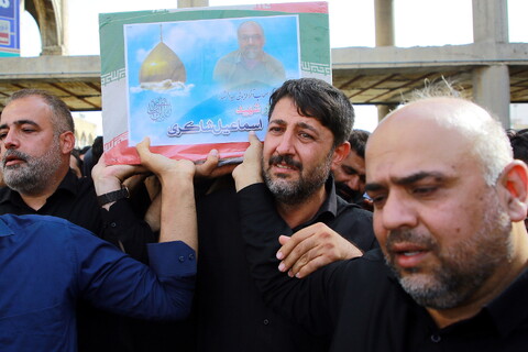 تصاویر/ مراسم تشییع و تدفین سردار شهید رسول شاکری