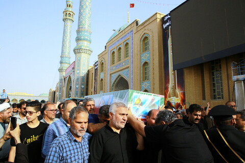 تصاویر/ مراسم تشییع و تدفین سردار شهید رسول شاکری