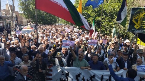 تصاویر/ راهپیمایی جمعه خشم و نصر در مشگین شهر